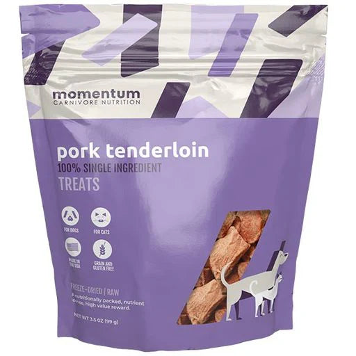Momentum Pork Tenderloin Dog Treat-Four Muddy Paws