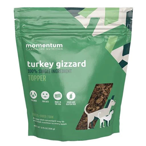 Momentum Turkey Gizzard Cat & Dog Topper-Four Muddy Paws