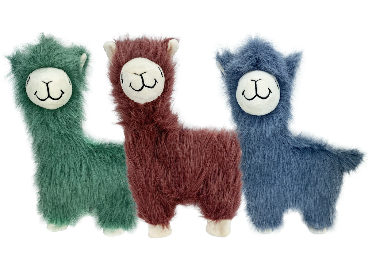 Multipet Envy Mama Llama Toy 12" Assorted-Four Muddy Paws