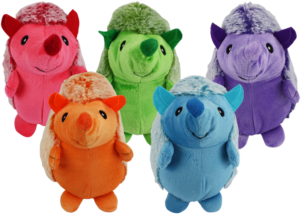 Multipet Hedghog Toy 8" Assorted-Four Muddy Paws