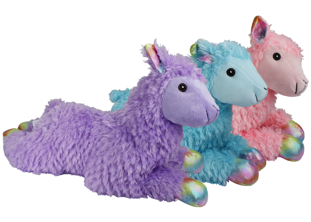 Multipet Llama Toy 24" Assorted-Four Muddy Paws