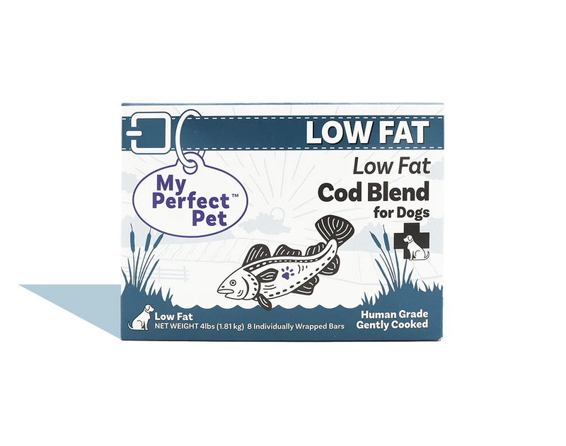 My Perfect Pet Frozen Low Fat Cod Gently Cooked Food 4lbs-Four Muddy Paws