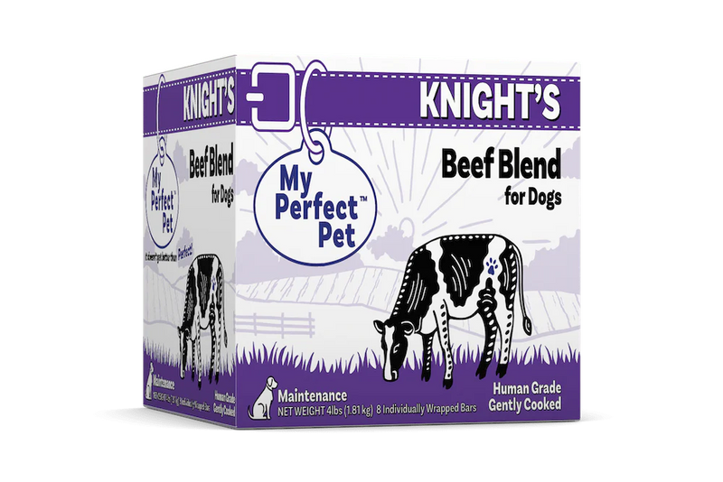 My Perfect Pet Knight's Beef Gently Cooked Food 4lbs-Four Muddy Paws