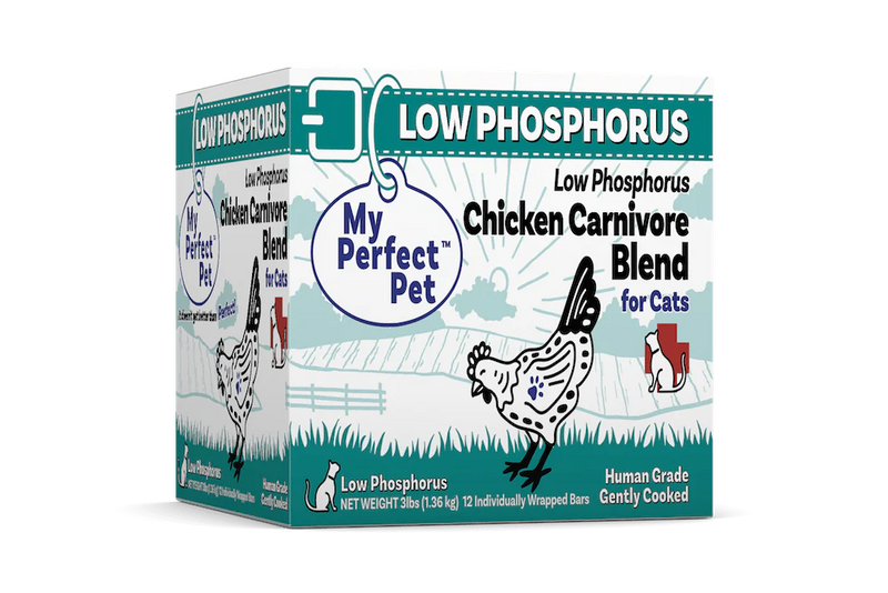 My Perfect Pet Low Phosphorus Chicken Carnivore Blend Gently Cooked Cat Food 4lbs-Four Muddy Paws