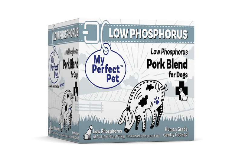 My Perfect Pet Low Phosphorus Pork Blend Gently Cooked Food 4lbs-Four Muddy Paws