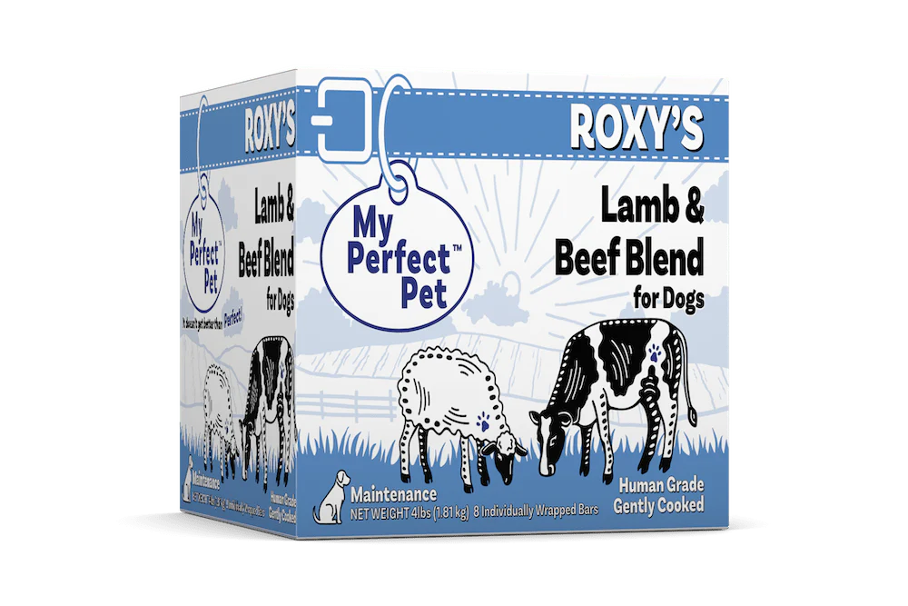 My Perfect Pet Roxy's Lamb & Beef Blend Gently Cooked Food 4lbs-Four Muddy Paws