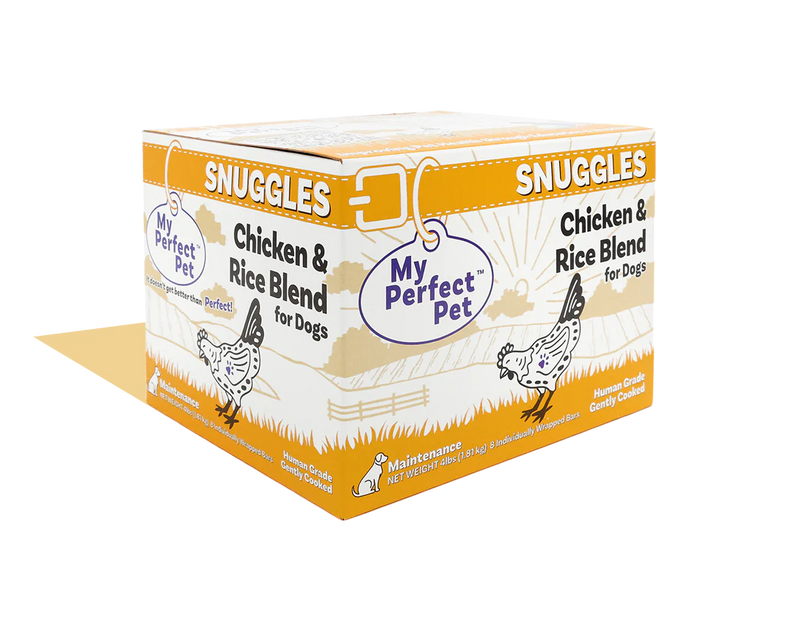 My Perfect Pet Snuggles Chicken & Rice Gently Cooked Food 4lbs-Four Muddy Paws