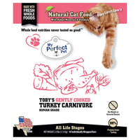 My Perfect Pet Toby's Turkey Carnivore Blend Gently Cooked Cat Food 3lbs-Four Muddy Paws