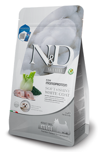 N & D Farmina White Coat Seabass Mini Dog Food 4.4lb-Four Muddy Paws