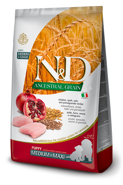 N&D ANCESTRAL GRAIN PUPPY CHICKEN AND POMEGRANATE 26.4lb-Four Muddy Paws