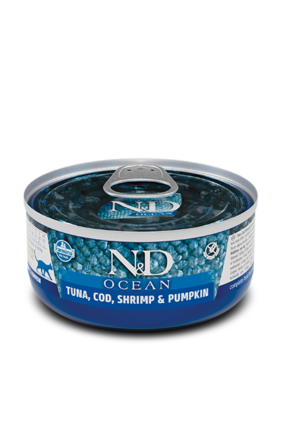 N&D Ocean Grain Free Tuna, Cod & Shrimp 2.8OZ-Four Muddy Paws