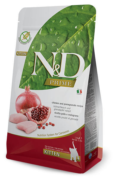N&D Prime Chicken Kitten Food 3.3lb-Four Muddy Paws