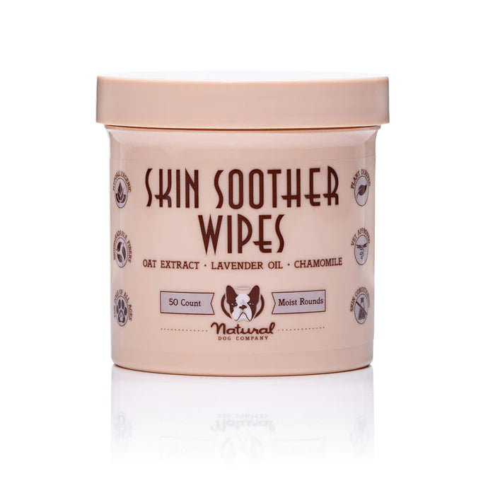 Natural Dog Co Skin Soother Wipes-Four Muddy Paws