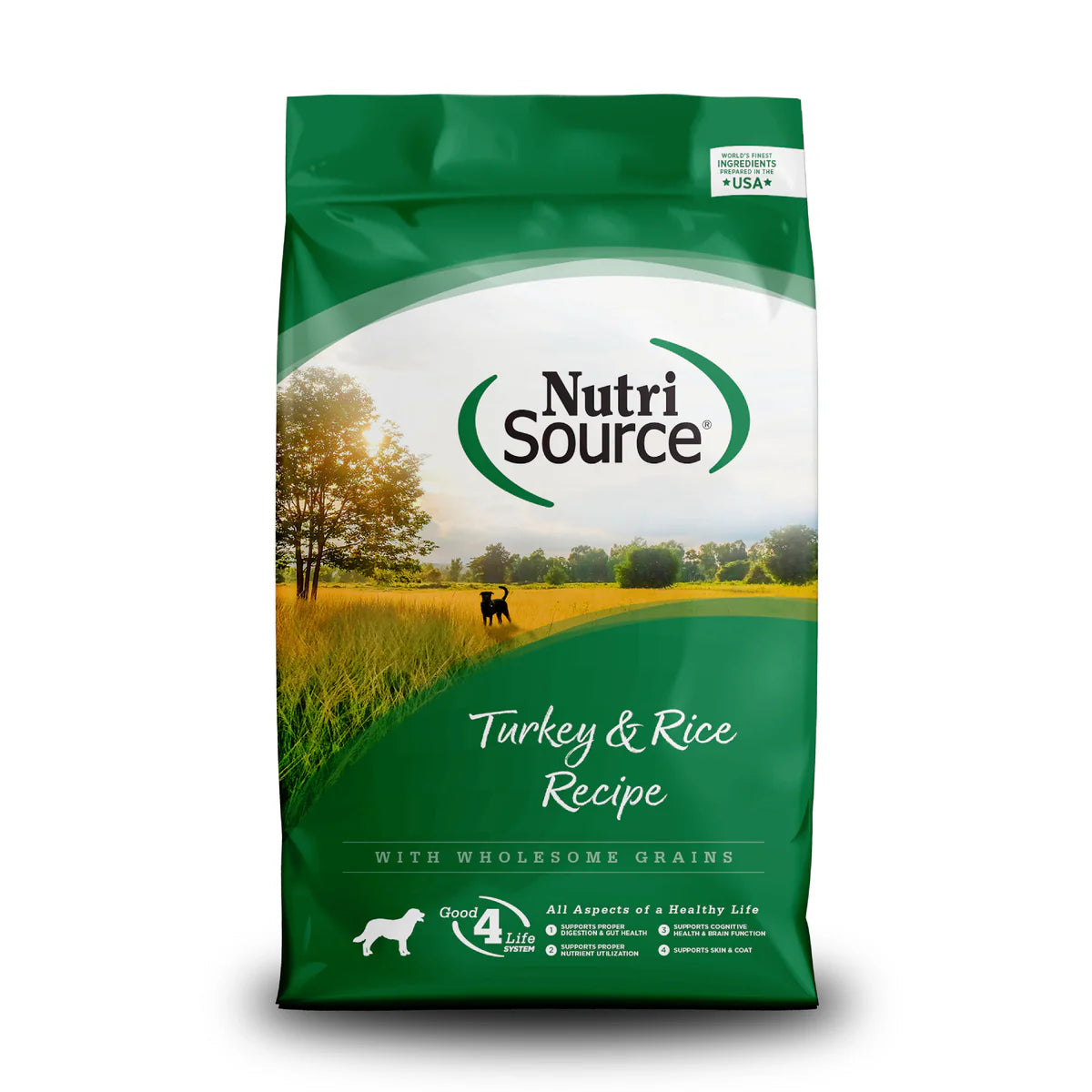 NutriSource Adult Turkey & Rice Dog Food 4lbs-Four Muddy Paws