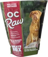 OC Raw Beef & Produce Meaty Rox Frozen Dog Food 7lbs-Four Muddy Paws