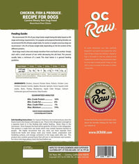 OC Raw Chicken, Fish & Produce Meaty Rox Frozen Dog Food 3lbs-Four Muddy Paws