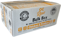 OC Raw Chicken & Produce Patty Bulk 18lb-Four Muddy Paws
