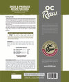 OC Raw Duck & Produce Meaty Rox Frozen Dog Food 3lbs-Four Muddy Paws