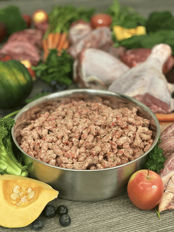 OC Raw Fish & Produce Meaty Rox Frozen Dog Food 3lbs-Four Muddy Paws
