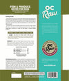 OC Raw Fish & Produce Meaty Rox Frozen Dog Food 3lbs-Four Muddy Paws