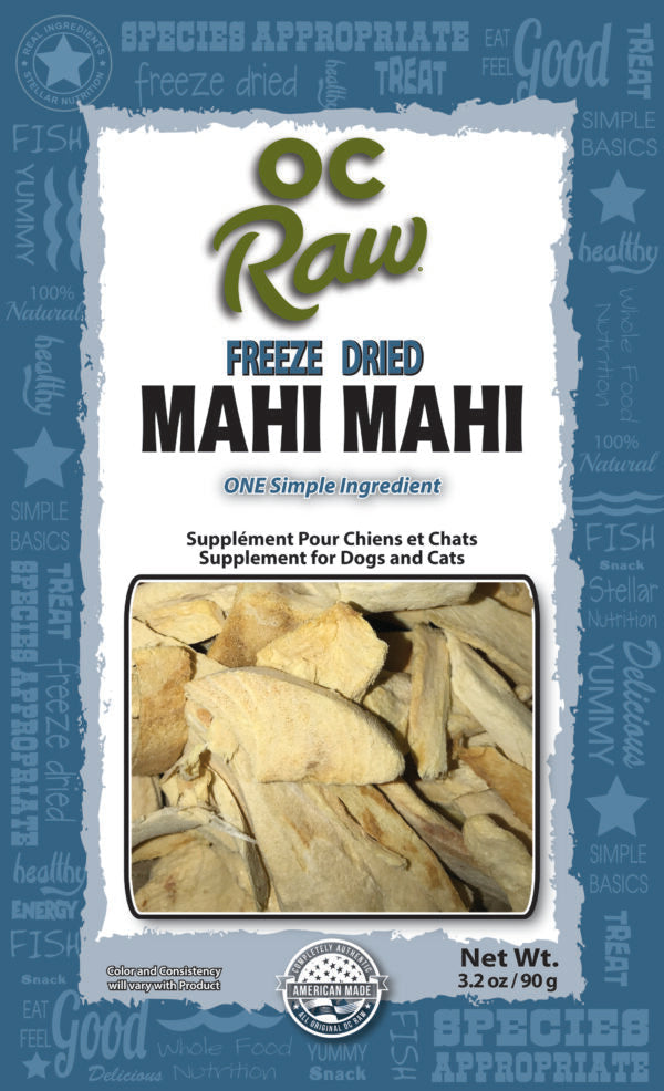 OC Raw Freeze Dried Mahi Mahi 3.2oz-Four Muddy Paws