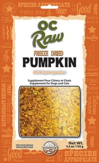 OC Raw Freeze Dried Pumpkin Rox 5.5oz-Four Muddy Paws