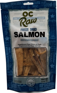 OC Raw Freeze Dried Salmon 3.2oz-Four Muddy Paws