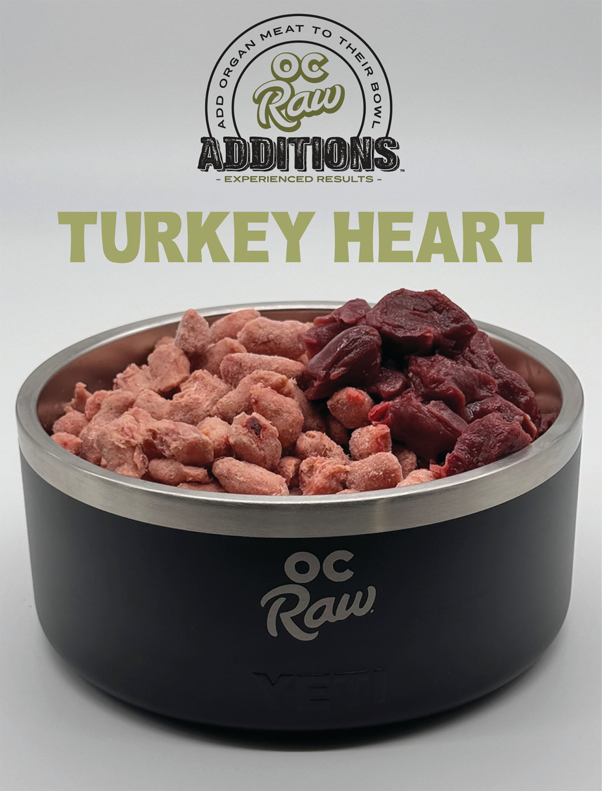 OC Raw Frozen Turkey Hearts 2lbs-Four Muddy Paws