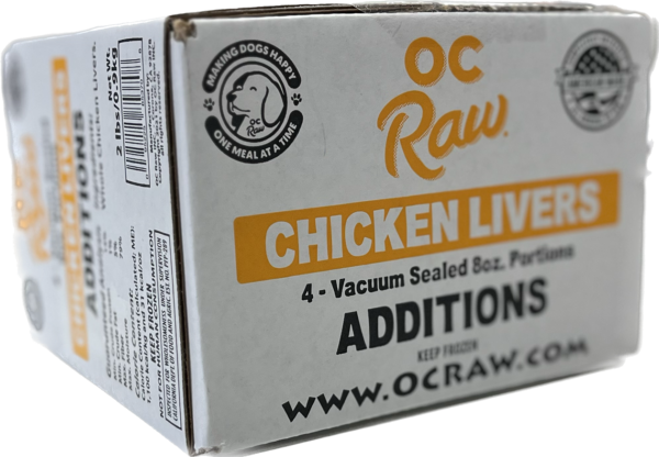 OC Raw Frozen Chicken Liver 2lbs-Four Muddy Paws