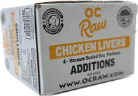 OC Raw Frozen Chicken Liver 2lbs-Four Muddy Paws