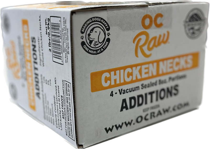 OC Raw Frozen Chicken Necks 2lbs-Four Muddy Paws