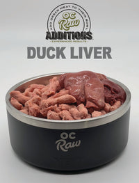 OC Raw Frozen Duck Liver 2lbs-Four Muddy Paws