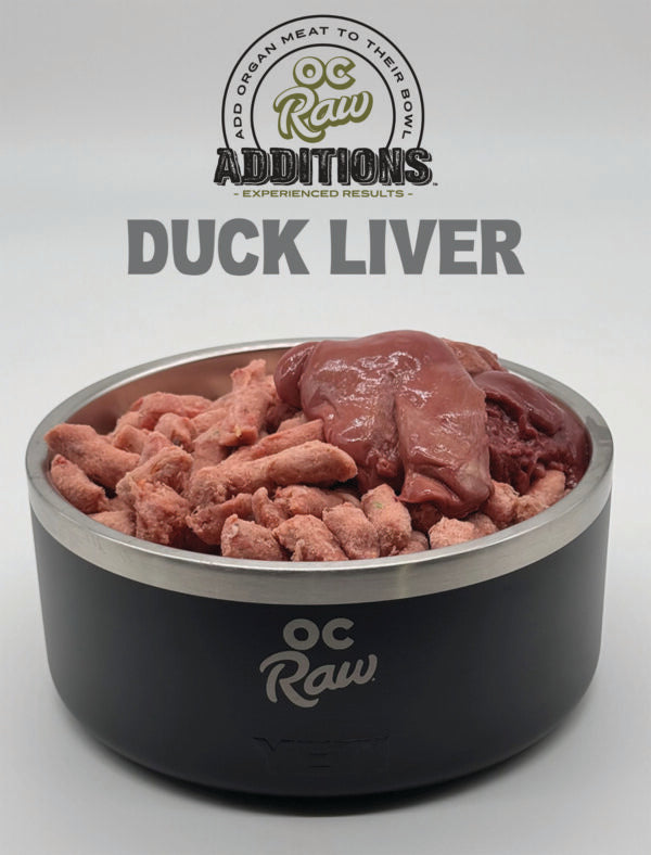 OC Raw Frozen Duck Liver 2lbs-Four Muddy Paws