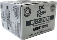 OC Raw Frozen Duck Liver 2lbs-Four Muddy Paws