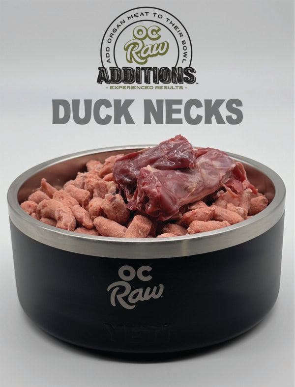 OC Raw Frozen Duck Necks 2lbs-Four Muddy Paws