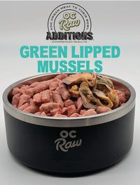 OC Raw Frozen Green Lipped Mussles Additions 2lbs-Four Muddy Paws