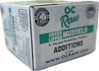 OC Raw Frozen Green Lipped Mussles Additions 2lbs-Four Muddy Paws