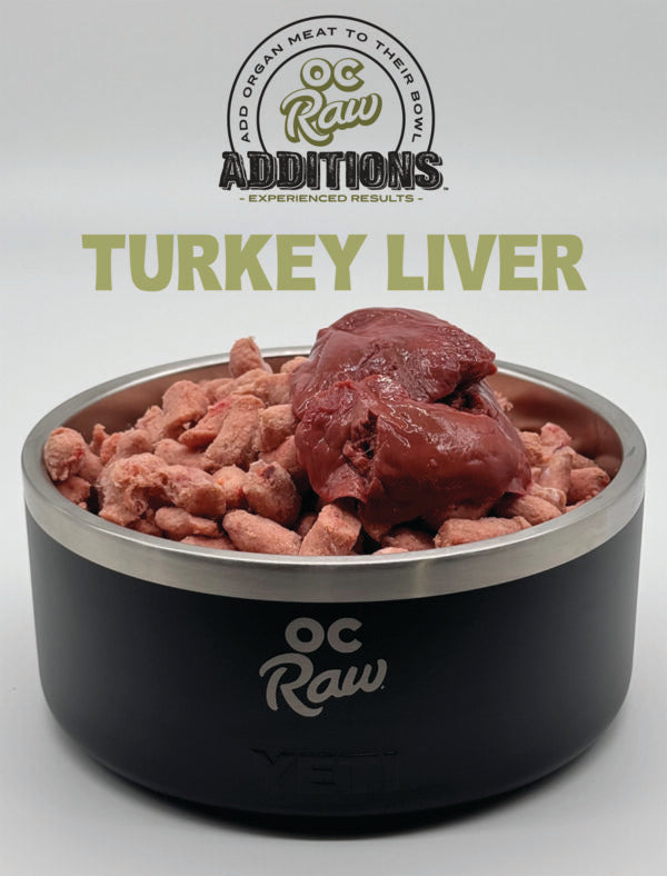 OC Raw Frozen Turkey Liver 2lbs-Four Muddy Paws