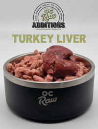 OC Raw Frozen Turkey Liver 2lbs-Four Muddy Paws