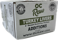 OC Raw Frozen Turkey Liver 2lbs-Four Muddy Paws
