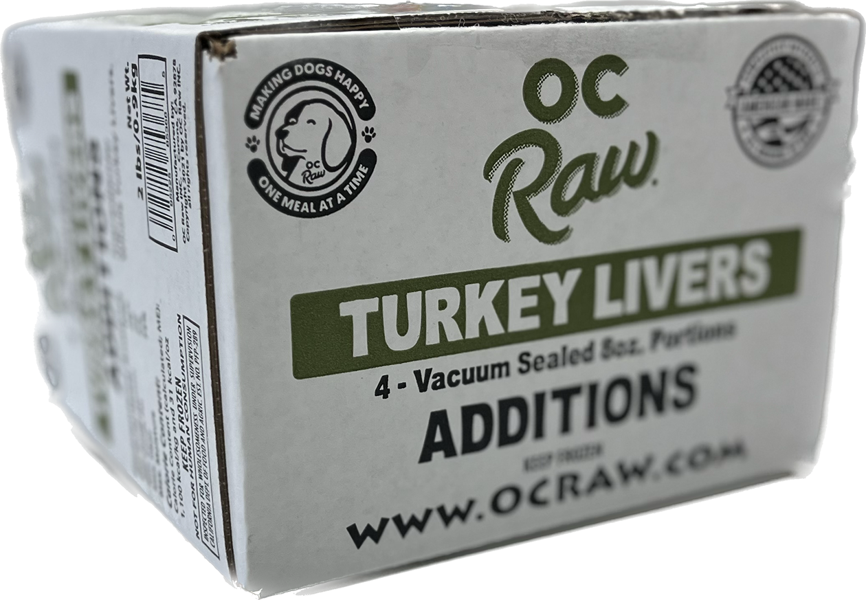 OC Raw Frozen Turkey Liver 2lbs-Four Muddy Paws