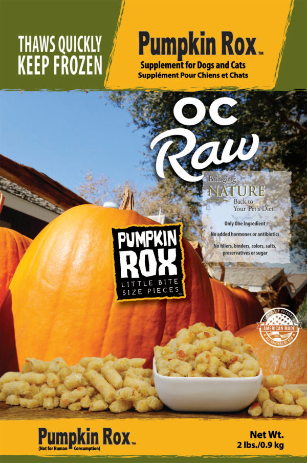 OC Raw Pumpkin Rox 2lbs-Four Muddy Paws