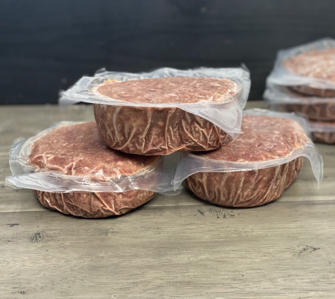 OC Raw Rabbit & Produce Patties Bulk Frozen Dog Food 18lbs-Four Muddy Paws