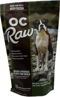 OC Raw Venison & Produce Patties Frozen Dog Food 6lbs-Four Muddy Paws