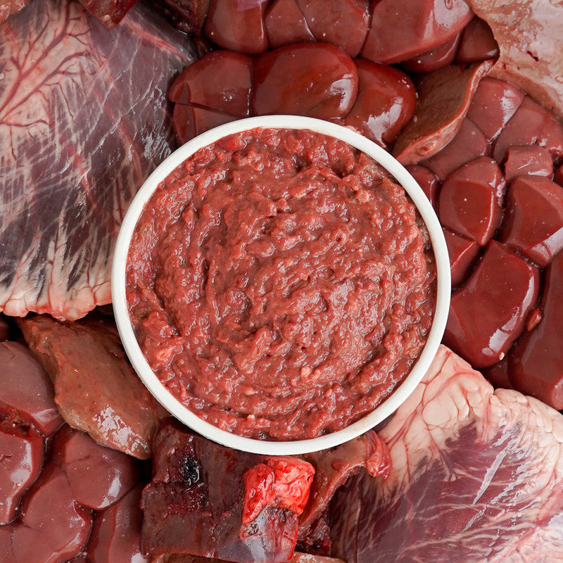 Oma's Pride Frozen Beef Ground Organs 2lb-Four Muddy Paws