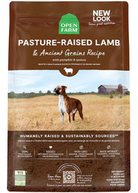 Open Farm Ancient Grain Pasture Lamb Dog Food 22lbs-Four Muddy Paws