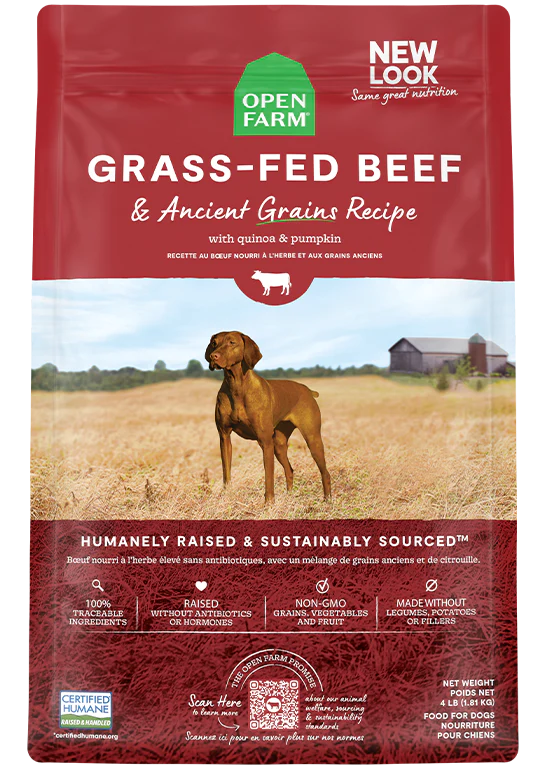 Open Farm Ancient Grains Beef 22 lbs-Four Muddy Paws