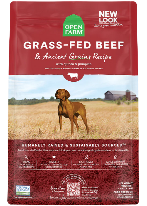 Open Farm Ancient Grains Beef 22 lbs-Four Muddy Paws