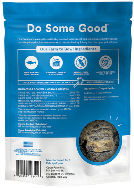 Open Farm Dehydrated Cod Treats 2.25oz-Four Muddy Paws