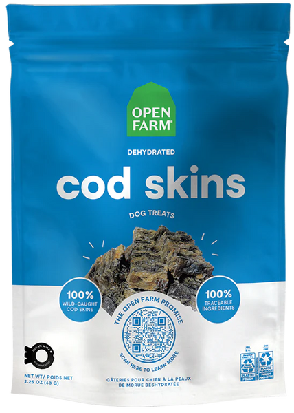 Open Farm Dehydrated Cod Treats 2.25oz-Four Muddy Paws
